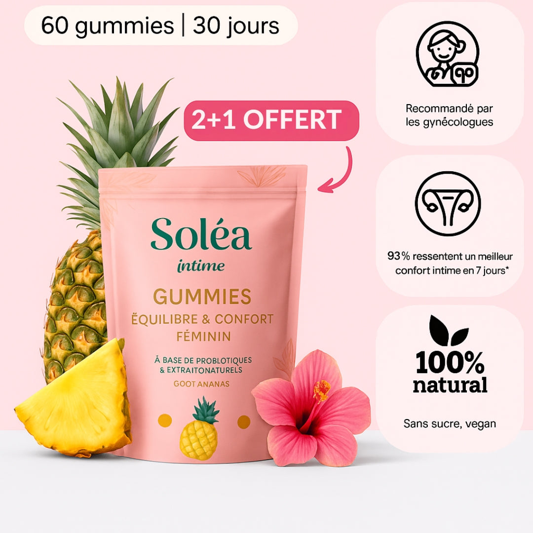 Soléa Intime – Gummies Équilibre & Confort Féminin