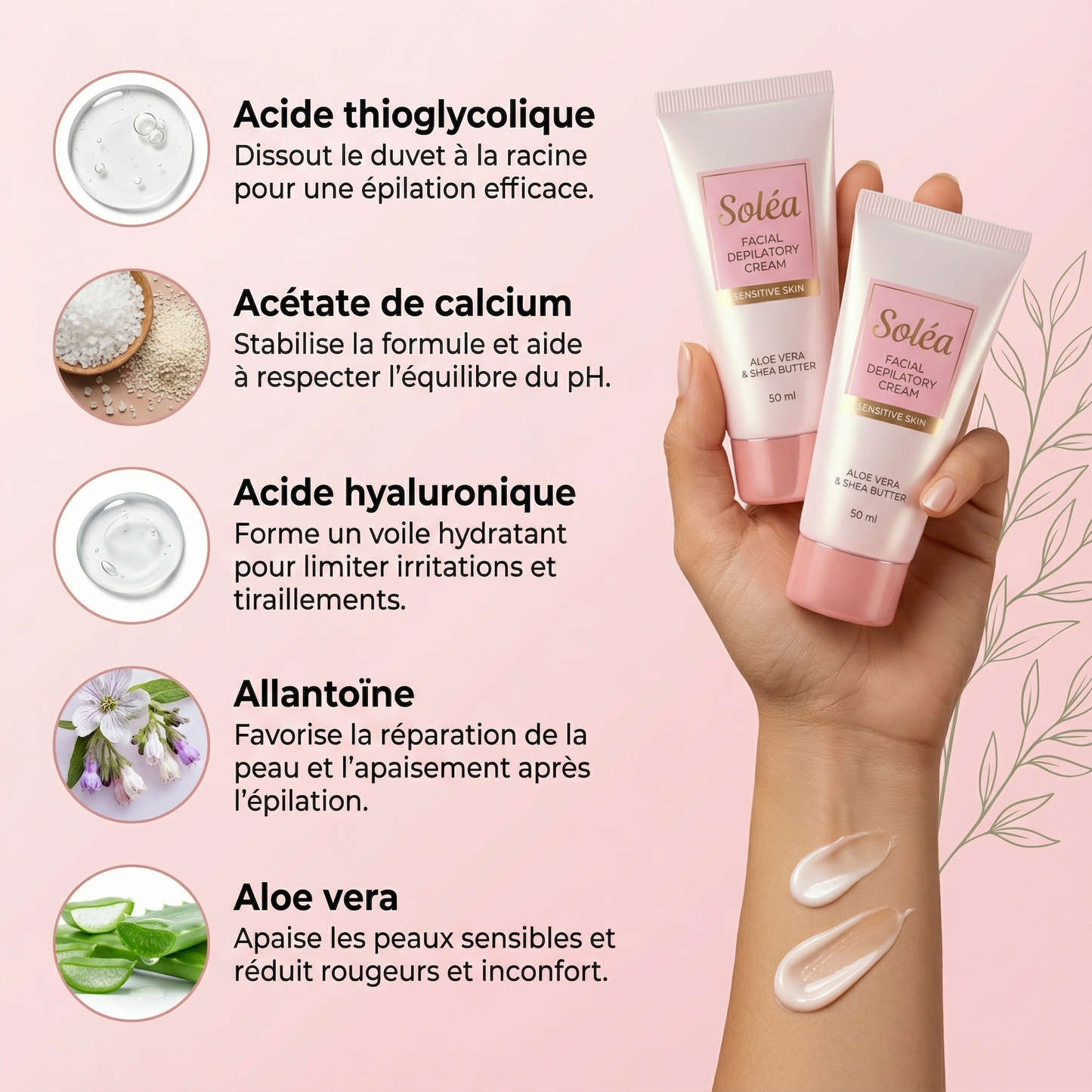 Soléa Épilation instantanée pour le visage et menton