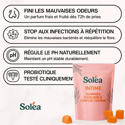 Soléa Intime – Gummies Équilibre & Confort Féminin