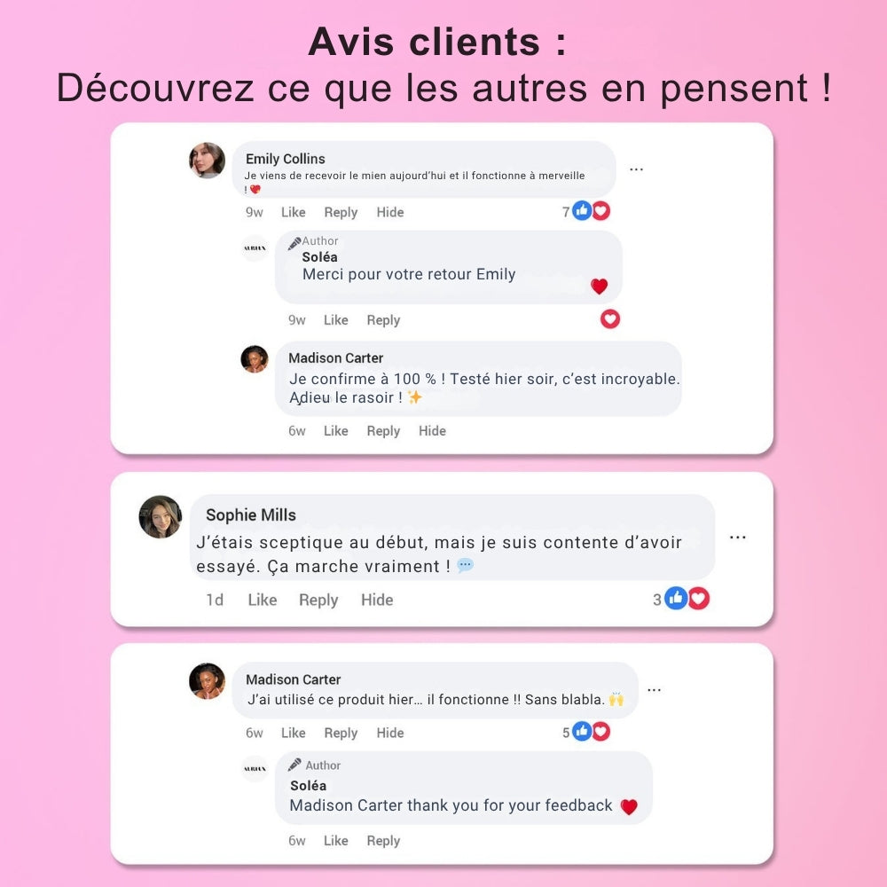 Soléa Épilation instantanée pour le visage et menton